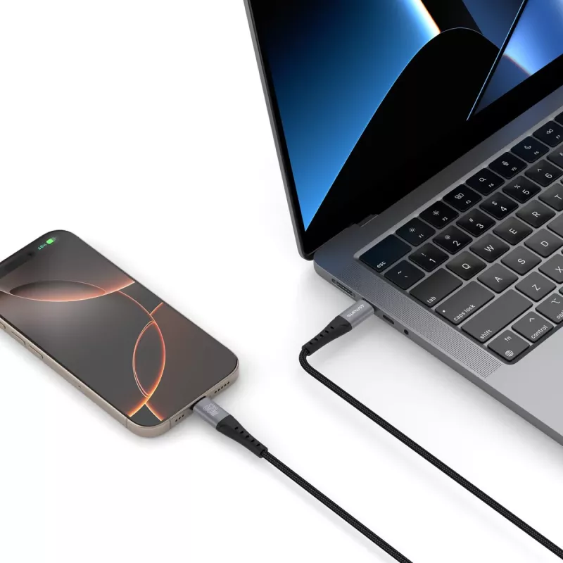 USB-C laidas 4smarts 541454 1,5m USB-C juodas