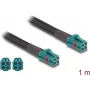 Koaksialinis kabelis DeLOCK 90139 1m Mini FAKRA Z Aqua juodas
