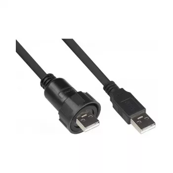 Good Connections Industrial Plug S4 USB 2.0 kabelis, USB-A į USB-A, 1 m (IC04-U201)