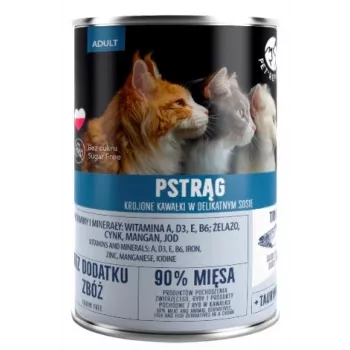 Šlapias kačių maistas PetRepublic Upėtakinio gabaliukai padaže 400 g