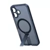 Apsauginis dėklas telefonui Torras Pstand Spin, skirtas iPhone 16 Plus — juodas, sulankstomas stovas, plona apsauga
