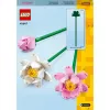 LEGO 40647 Lotosų gėlės — Botaninė kolekcija, modulinis modelis, 220 detalių, aukštis 300 mm, nuo 8 metų
