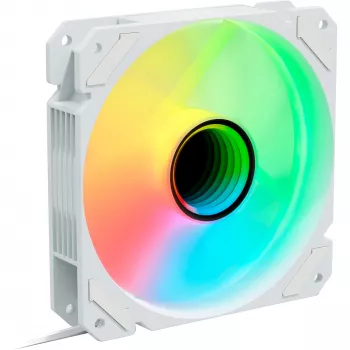 SHARKOON SHARK Mirror RGB PWM 120mm Baltas