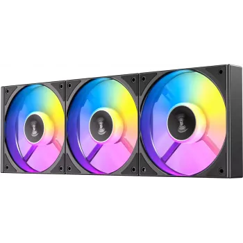 Antec C120 ARGB Reverse 120mm korpuso ventiliatoriai – 3 vnt. pakuotė, juoda