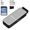 Hama 123900 kortelių skaitytuvas USB 3.2 Gen 1 (3.1 Gen 1) juodas, sidabrinis