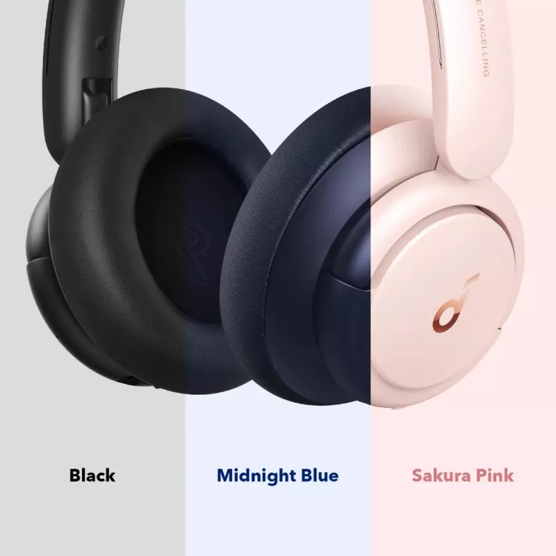 Ausinės Soundcore by Anker Life Q30 su hibridiniu aktyviu triukšmo slopinimu, Hi-Res garsu, 40 h veikimo laiko