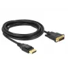 Vaizdo kabelio adapteris DeLOCK 85314, DisplayPort – DVI-D, 3 m