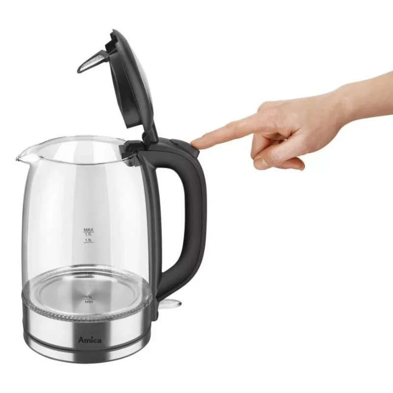 Elektrinis virdulys Amica 1,7 l 2200 W sidabrinis