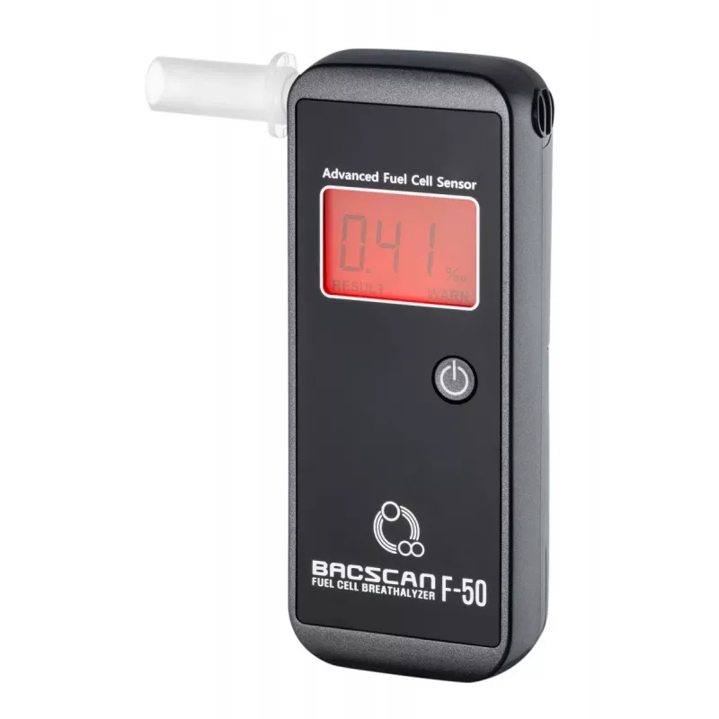 BACscan F-50 alkoholio testeris 0–4 % juodas