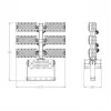 Synergy 21 LED Objekt/Stadion Prožektorius 720W IP66 šalta balta