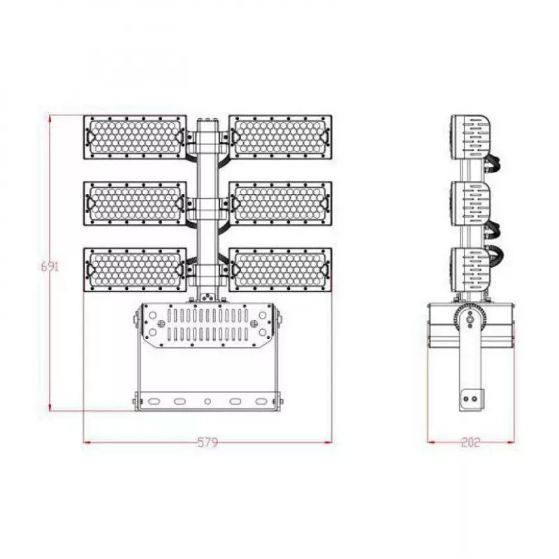 Synergy 21 LED Objekt/Stadion Prožektorius 720W IP66 šalta balta