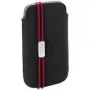 Dėklas HTC PO S800 mobiliesiems telefonams, juodai raudonas
