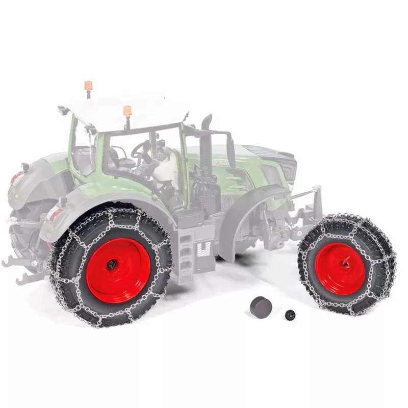 Viking Fendt 828 ratų su grandinėmis modelis – priedas modelinėms transporto priemonėms