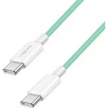 LogiLink USB 2.0 Type-C laidas C/m> C/m nailoninis 60W žalias - duomenų kabelis (CU0347)