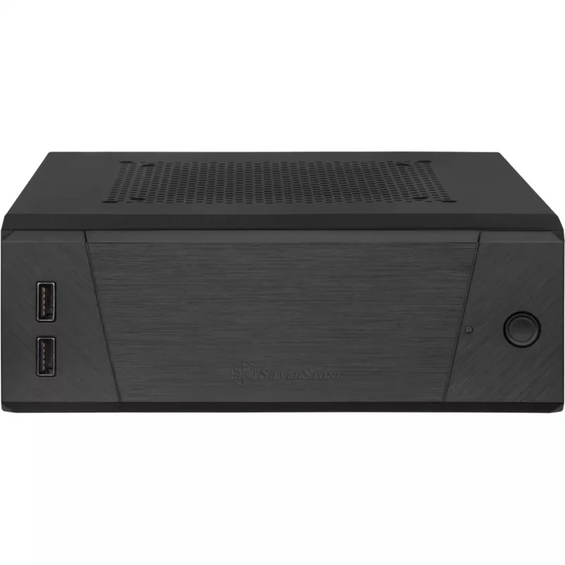 SilverStone MILO ML10 - USFF - Mini-ITX - be maitinimo šaltinio - Juoda - USB/Garsas (SST-ML10B)