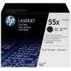 HP 55X 2 rinkinys didelės išeigos juodi originalūs LaserJet tonerių kasetės