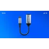 Adapteris Savio USB-C (M) HDMI (F), 4K, 60Hz, Aliuminis, AK-78