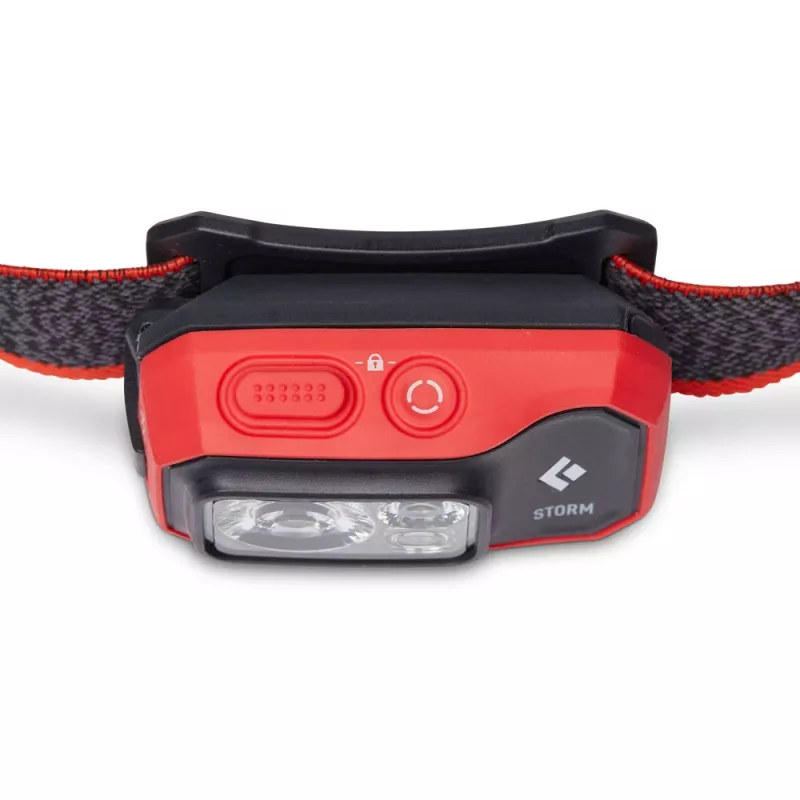 Žibintvietė Black Diamond Storm 450 Black, Red Headband