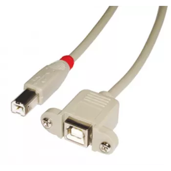 Lindy 31800 USB B laidas 0,5 m pilkas