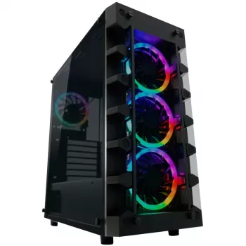 LC Power Gaming 709B Solar_System_X - korpusas - ATX - be maitinimo šaltinio - juodas - USB/Audio (LC-709B-ON)
