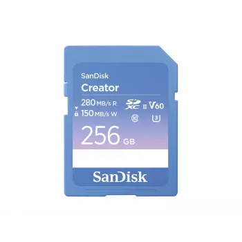 SanDisk Creator SDXC UHS-II 256GB atminties kortelė, skaitymo greitis iki 280 MB/s