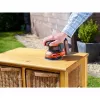 Black & Decker BDCROS18N-XJ nešiojamasis orbitinis šlifuoklis 12000 RPM juoda, oranžinė