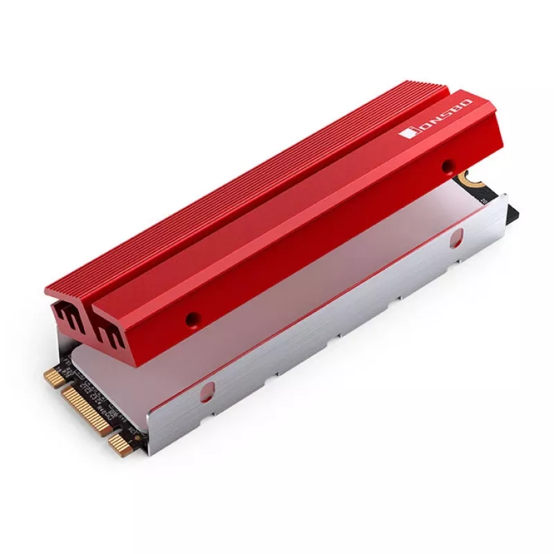 Jonsbo M.2-6 RED 2280 pasyvus aušintuvas M.2 SSD 2280 NVMe/SATA