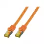 EFB-Elektronik RJ45 jungiamasis kabelis Cat.6A S/FTP LSZH Cat.7 žaliava oranžinė 5m