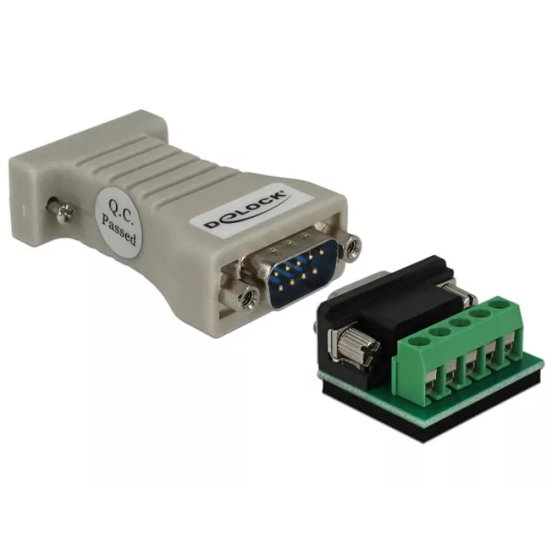 Delock 62920 serijinis konverteris RS-232 DB9 lizdas į RS-422/485 DB9 kištukas, ESD 15 kV