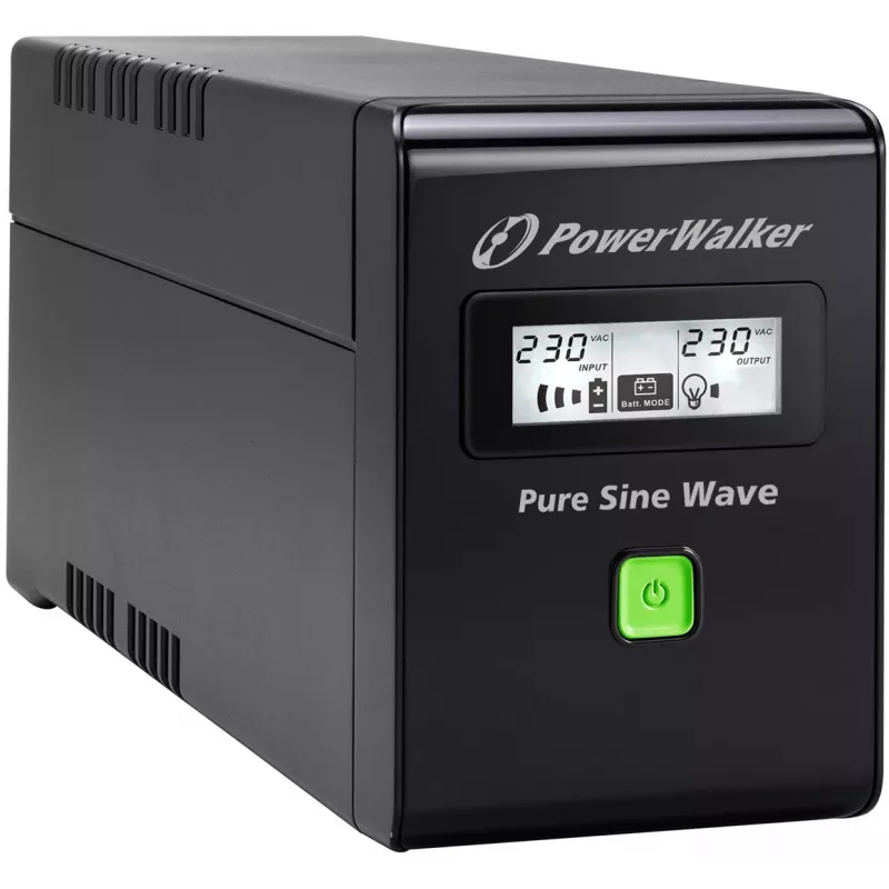PowerWalker VI 800 SW FR nepertraukiamo maitinimo šaltinis (UPS) Line-Interactive 0.8 kVA 480 W 2 AC išėjimai