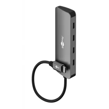 Goobay Slim 4-Port USB-Hub USB-C iki 10 Gbit/s - Kištukas> 4x (76565)