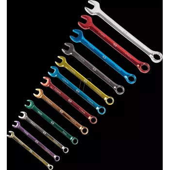 Veržliarakčių žiedinių rinkinys c.k tools T436M12ST – 12 dalių, dydžiai 6–19 mm