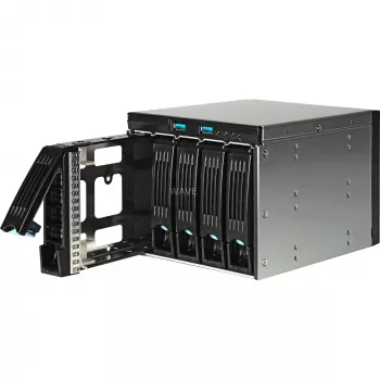Chenbro SK33502 5x3.5 inch karštai keičiamų diskų korpusas juodas