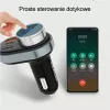 Laisvų rankų rinkinys Awei C-843 Bluetooth 5.0 su FM siųstuvu, USB ir USB-C jungtimis