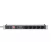 Digitus DN-95433 19 colių 1U rozetė su 5 saugiais lizdais ir 2 m kabeliu