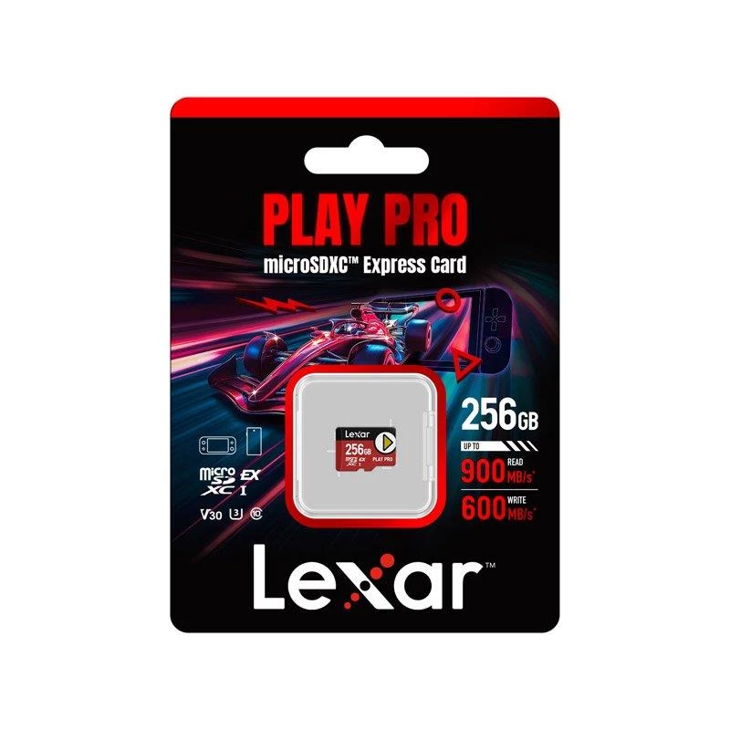 Lexar PLAY PRO microSDXC atminties kortelė 256GB UHS-I LMSXPS0256G-BNNNG