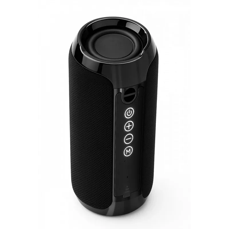 Nešiojamas Bluetooth stereo garsiakalbis SQUEAK SQ1008 — 14 W RMS, Bluetooth 5.3, 1200 mAh, IPX4, FM, LED, AUX, USB