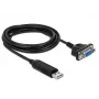 Serijinis kabelis DeLOCK 66281 juodas 1,8 m RS-232 USB Type-A