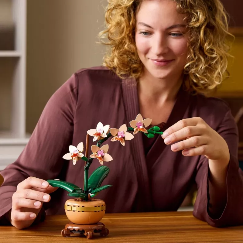 LEGO ICONS 10343 Botaninė kolekcija – Mini orchidėja