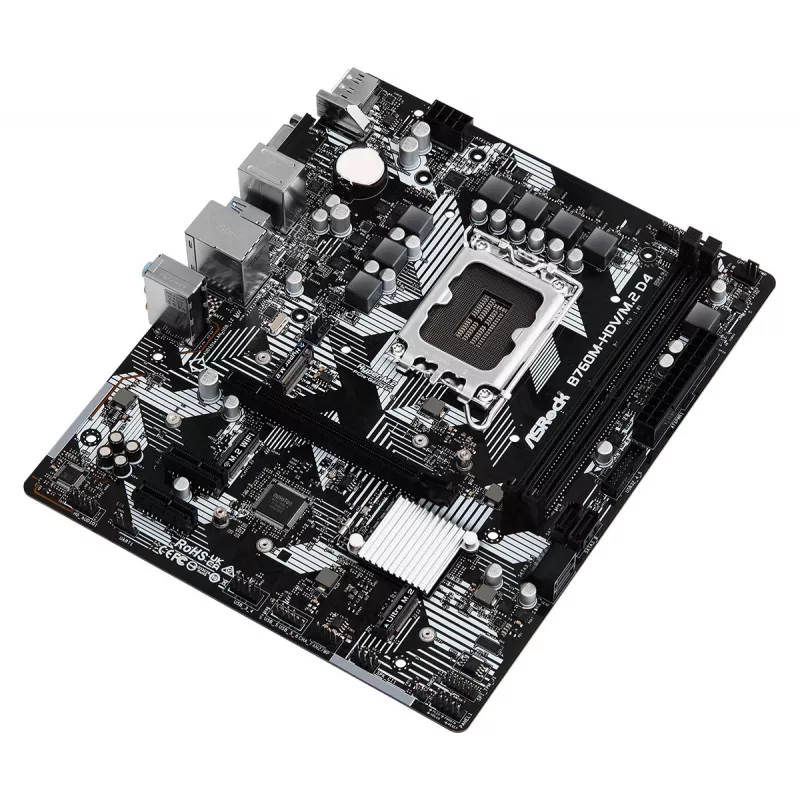 ASRock B760M-HDV/M.2 D4 DDR4 LGA 1700 Micro-ATX pagrindinė plokštė