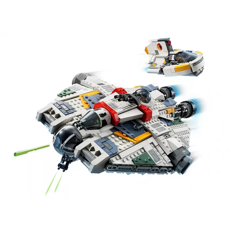 LEGO Star Wars žaidimų rinkinys 75357 — „The Ghost“ ir „Phantom II“, 1 394 detalės, 4 minifigūrėlės, nuo 10 metų