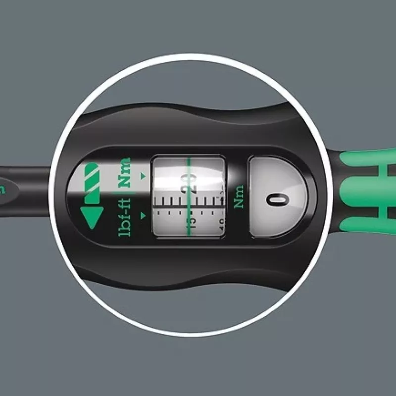 Wera Click-Torque C 3, 1/2 colio sukimo momentinis veržliaraktis su reversiniu reketu, 40 Nm – 200 Nm