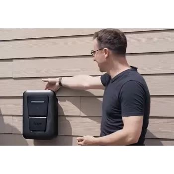 Sieninė elektromobilių įkrovimo stotelė Hager witty one 11 kW 3 fazės su RFID, Bluetooth ir 4,5 m Type 2 kabeliu