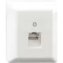Rutenbeck UAE-Cat.6A iso-8 U Ap rw – Tinklo jungtis RJ45 1 lizdas, gryna balta RAL 9010 (13411501)