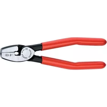 Knipex replės vielos antgaliams l.180mm 0,5-6,0 mm (AWG 20-10) poliarizuota plastiko danga