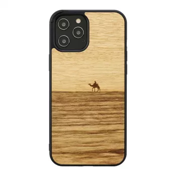 Man and Wood dėklas iPhone 12 Pro Max Terra Black – apsauginis užpakalinis dangtelis