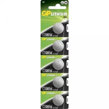GP Batteries CR2016 ličio elementas – mygtukinis – 3 V (060.2016C5)
