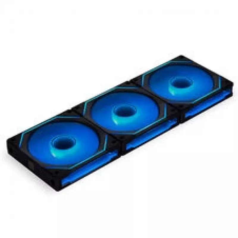 LIAN LI UNI FAN SL-INF 120 ARGB Reverse Blade PWM 6 rinkinys Juoda