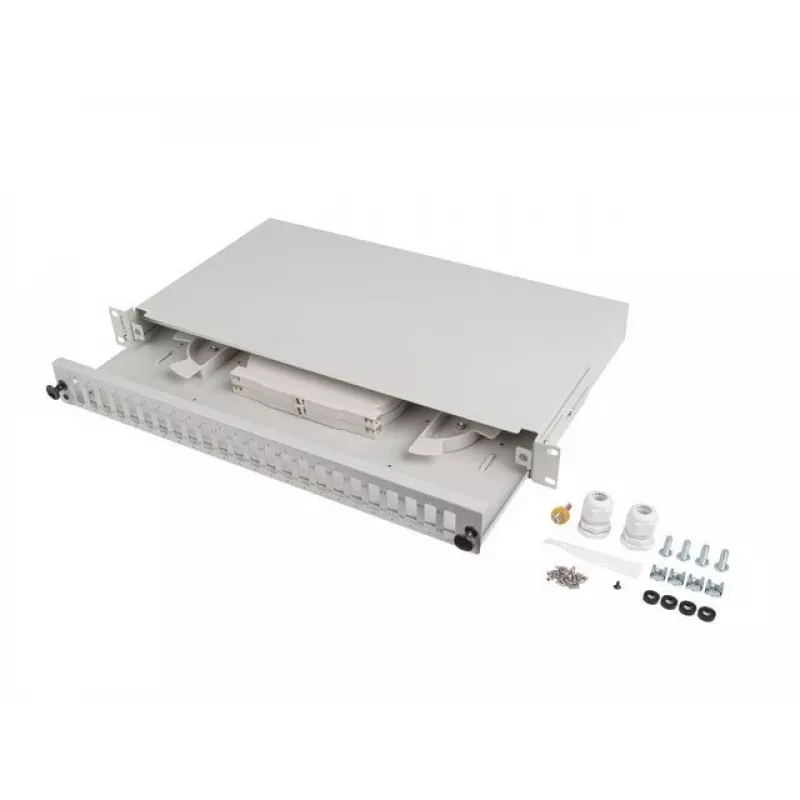 Plaustinė skirstomoji panelė LANBERG FOP1-24SD-LQS 19 colių 1U 24xSC Duplex 24xLC Quad