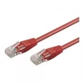 Tinklo kabelis Goobay CAT 6-100 UTP RJ-45 1m raudonas